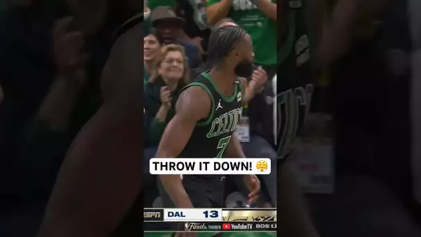 Jaylen Brown COAST-TO-COAST for the SLAM! 😤 | #Shorts