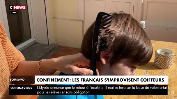 Confinement : les Français s'improvisent coiffeurs