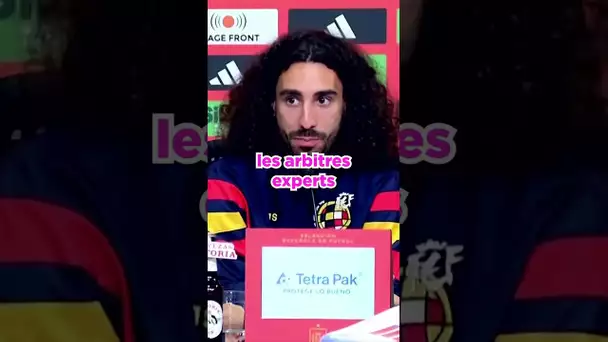 😂 Marc Cucurella bien content d'être d'accord avec l'arbitre ! #beINEURO2024 #euro2024