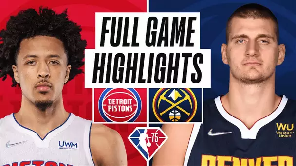 PISTONS at NUGGETS | FULL GAME HIGHLIGHTS | January 23, 2022