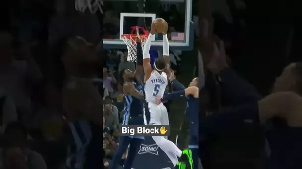 Jaren Jackson Jr WITH THE BIG TIME BLOCK!😤👏| #Shorts