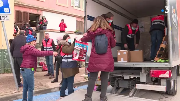 "Le traîneau des cheminots", c'est un cadeau à Noël pour chaque enfant de la vallée de la Roya