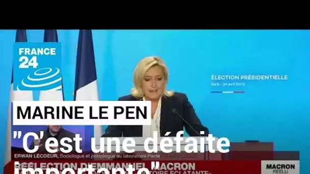 Présidentielle 2022 : "Pour Marine Le Pen, c'est une défaite importante" • FRANCE 24