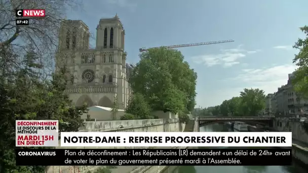 Notre-Dame de Paris : reprise progressive du chantier