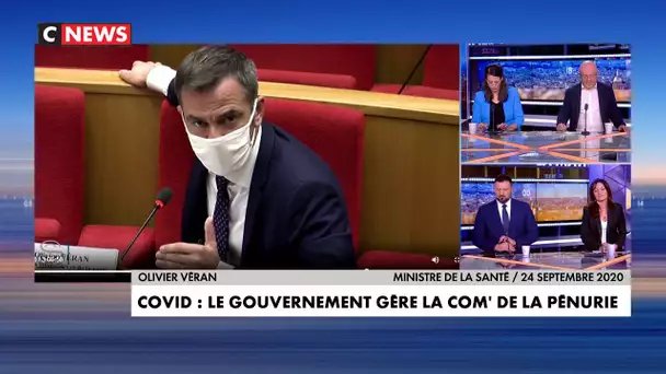 Covid : le gouvernement gère la communication autour de la pénurie