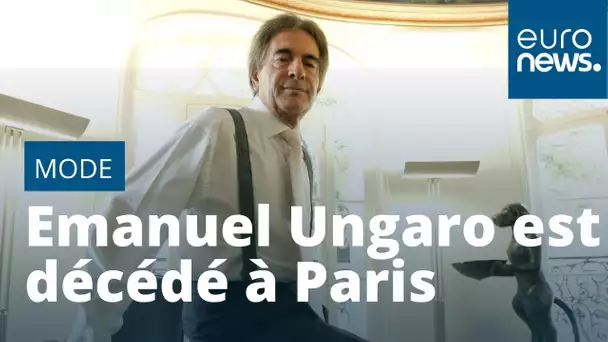 Le couturier français d'origine italienne Emanuel Ungaro est décédé à Paris