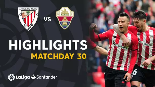 Resumen de Athletic Club vs Elche CF (2-1)