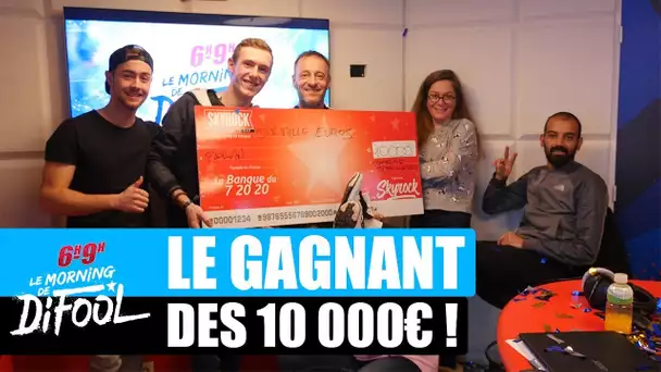 Florian repart avec son chèque de 10 000€ ! #MorningDeDifool