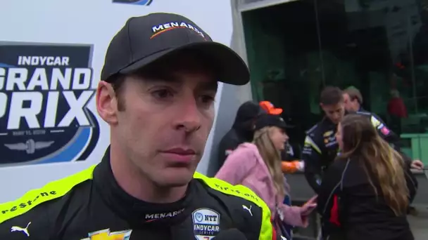 La réaction de Simon Pagenaud après sa victoire