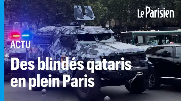 JO Paris 2024 : des blindés qataris dans les rues de la capitale surprennent passants et internautes