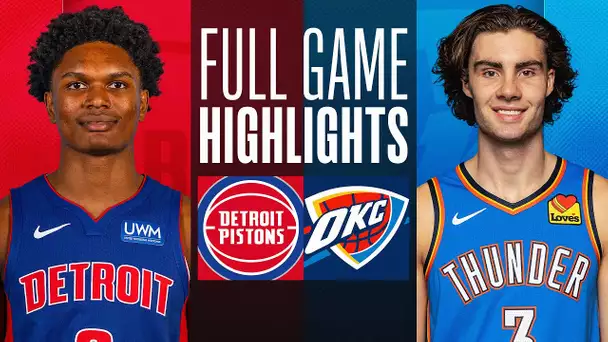 PISTONS at THUNDER | NBA PRESEASON FULL GAME HIGHLIGHTS | October 19, 2023