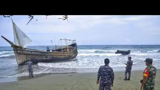 Une soixantaine d'hommes rohingyas se sont échoués sur une plage indonésienne