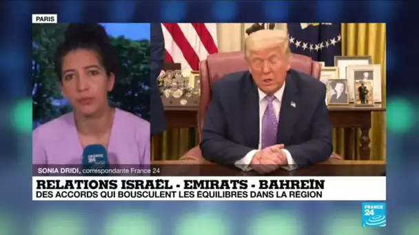 Accords Israël - Émirats - Bahreïn : "une décision qui plaît à l'électorat de Trump"