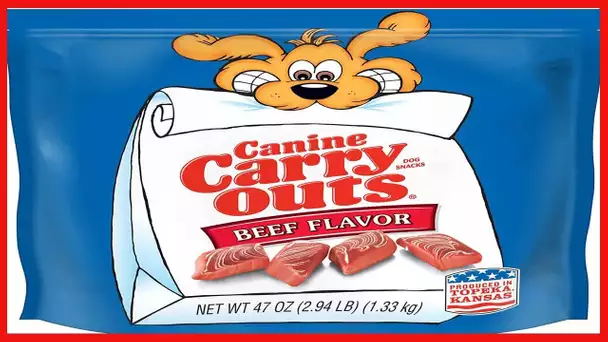 Canine Carry Outs Beef Flavor Dog Treats, 47 Ounce Bag