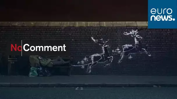 Avec sa nouvelle fresque, Banksy dénonce  les conditions de vie des sans-abri