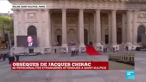 Obsèques de Jacques Chirac : derniers préparatifs à l'église Saint-Sulpice avant la cérémonie