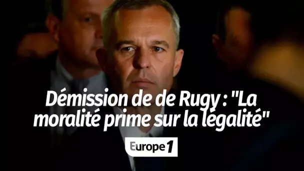 Démission de François de Rugy : "Que cela plaise ou non, la moralité prime sur la légalité"