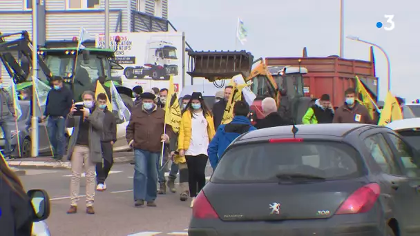 manifestations des agriculteurs pour le respect de la loi EGalim