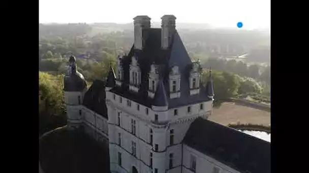 Vu du ciel : le château de Valençay (Indre)