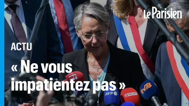 « On prend le temps nécessaire » pour constituer le nouveau gouvernement, assume Elisabeth Borne