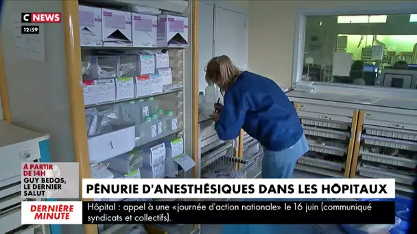 Santé : pénurie d'anesthésiques dans les hôpitaux