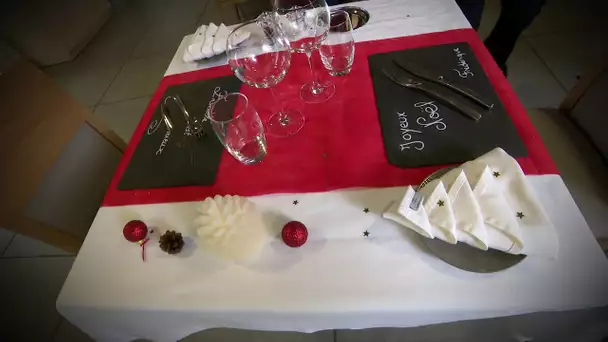 Art de la table : une table pour Noël avec le lycée hôtelier d'Orléans