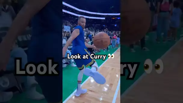 Pre-game FUN with Stephen Curry in Boston! 🔥👀|#Shorts