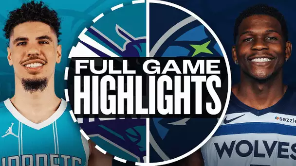 HORNETS at TIMBERWOLVES | FULL GAME HIGHLIGHTS | November 4, 2024