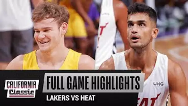 LAKERS vs HEAT (78 - 80) | CALIFORNIA CLASSIC | FULL GAME HIGHLIGHTS