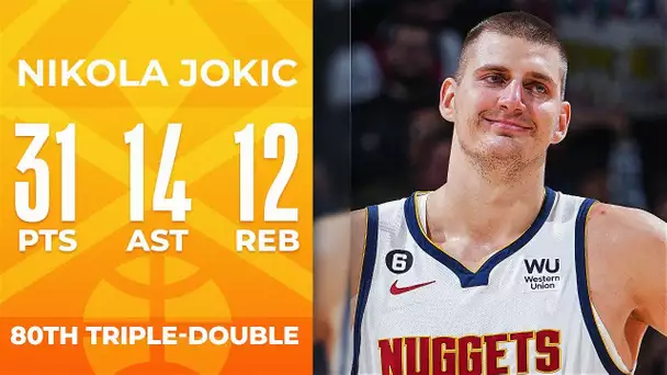 Nikola Jokic Records 80th CAREER TRIPLE-DOUBLE | December 10, 2022