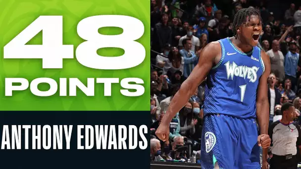 Anthony Edwards CAREER-HIGH in Stellar Performance 🔥