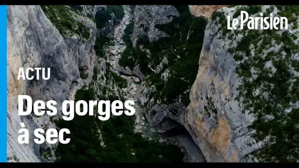 Sécheresse : pas de rafting cet été dans les gorges du Verdon, avec seulement 40 cm d’eau