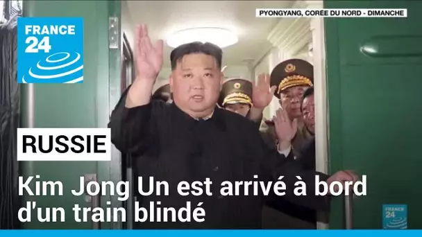 A bord d'un train blindé, Kim Jong Un est arrivé en Russie pour rencontrer Poutine • FRANCE 24