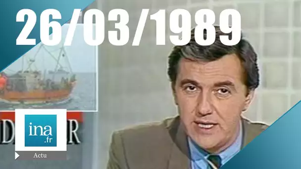 20h Antenne 2 du 26 mars 1989 | Pollution en mer d'Alaska et dans la Manche | Archive INA