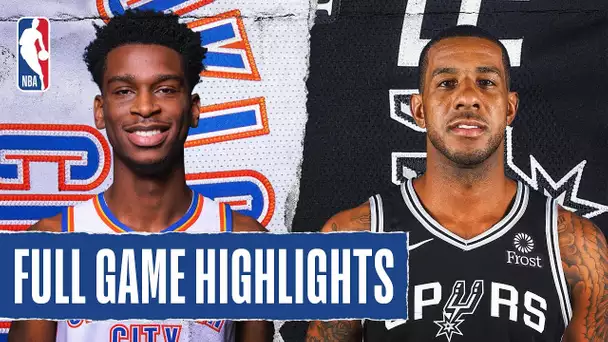 THUNDER at SPURS | FULL GAME HIGHLIGHTS |  January 2, 2020