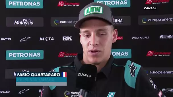 Quartararo "J'ai pris un petit coup sur la jambe"