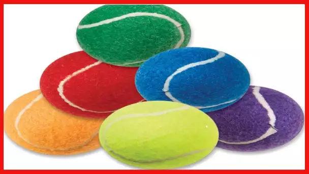 Zanies Mini Puppy Pride Tennis Balls for Dogs, 6-Packs