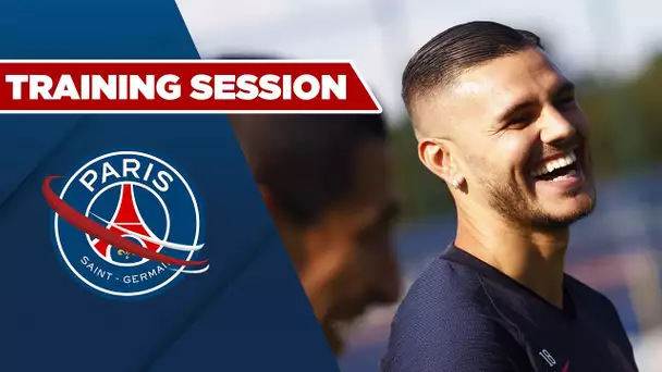 TRAINING SESSION : PARIS SAINT-GERMAIN vs STRASBOURG with Mauro ICARDI and Neymar JR