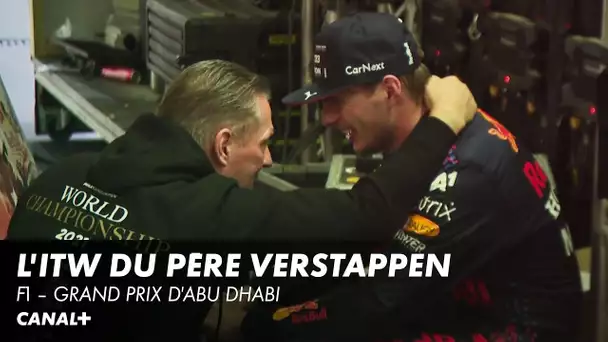 L'émotion de Jos Verstappen, le père de Max ! - GP d'Abu Dhabi