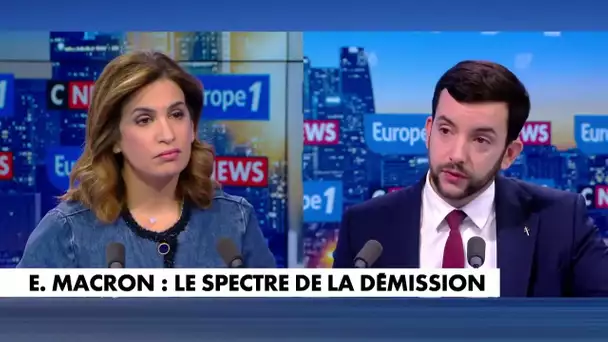 «Emmanuel Macron est en échec, (...) il ne lui reste que la démission», juge Jean-Philippe Tanguy