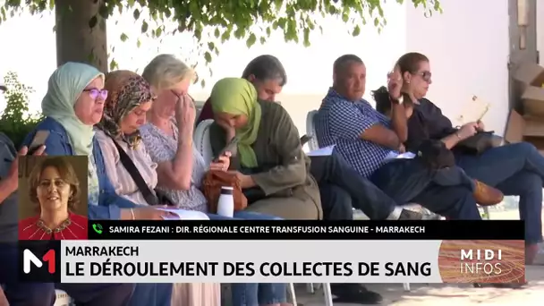 Marrakech : Forte affluence au don de sang en solidarité avec les victimes du séisme