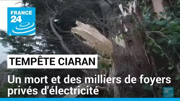 Tempête Ciaran : un mort dans l'Aisne et 1,2 million de foyers privés d'électricité