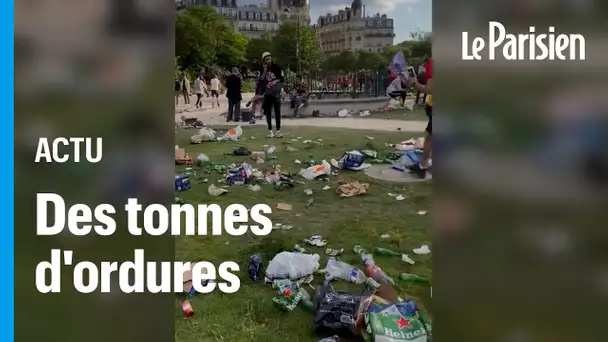 Paris : la place de la Nation remplie de déchets après le départ des fans de Liverpool