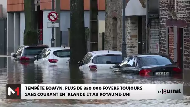 Tempête Eowyn : plus de 350 000 foyers toujours sans courant en Irlande et au Royaume-Uni