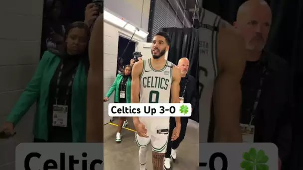 Jayson Tatum walks off after the HUGE game 3 W! 🔥😤|#Shorts