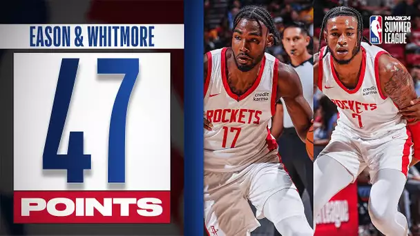 Tari Eason (26 PTS) & Cam Whitmore (21 PTS) SHINE In Rockets Summer League W!