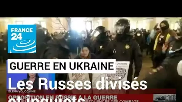 Opposition à la guerre  : les Russes divisés, inquiets des conséquences des combats • FRANCE 24