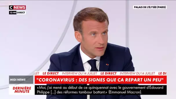 E.Macron : «Je souhaite que l'on rende obligatoire le masque dans tous les lieux publics clos»