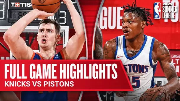 KNICKS vs PISTONS | NBA SUMMER LEAGUE | FULL GAME HIGHLIGHTS