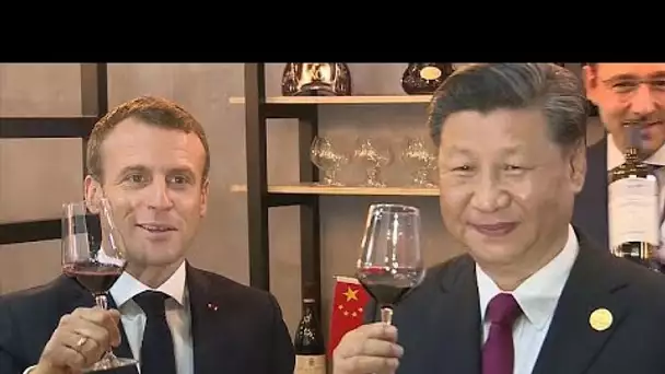 La dégustation de vin de Macron et Xi Jiping